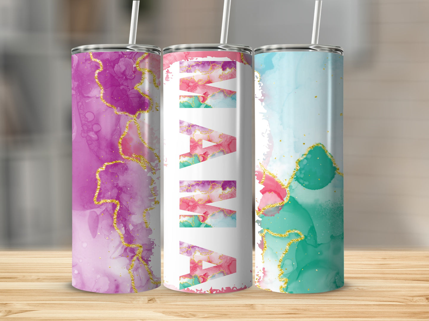 Colorful Abstract Artwork Insulated Tumbler Product