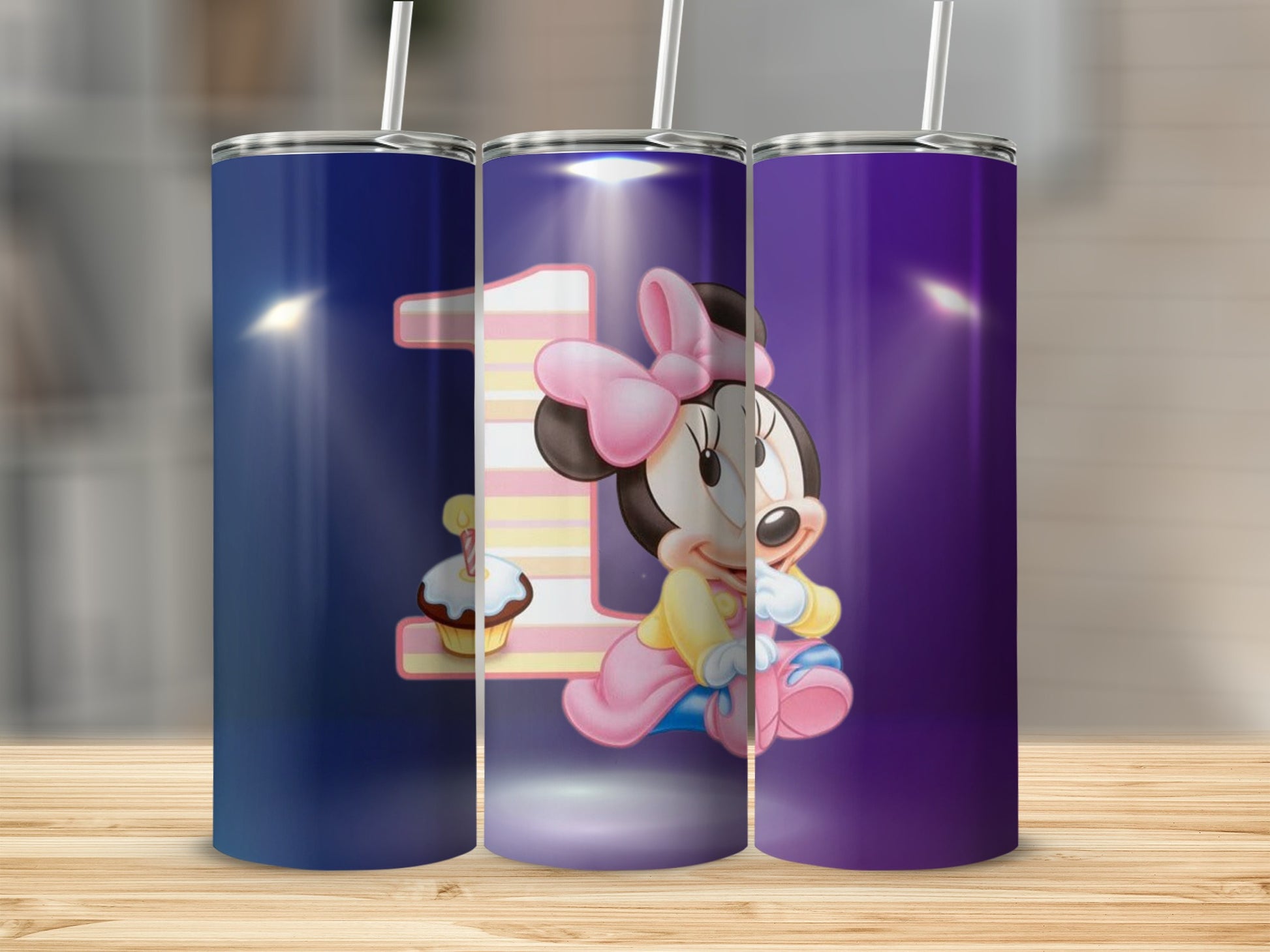 Cute Number One Minnie Mouse Kids Tumbler Product