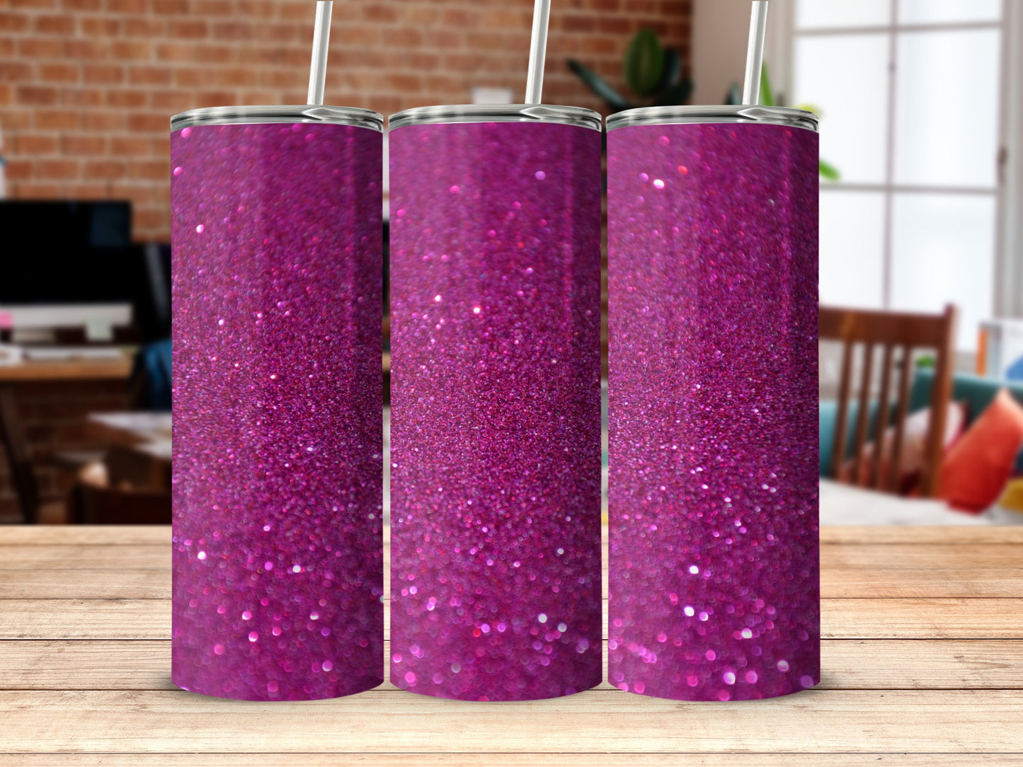 Sparkling Pink Glitter Tumbler for a Dazzling Look