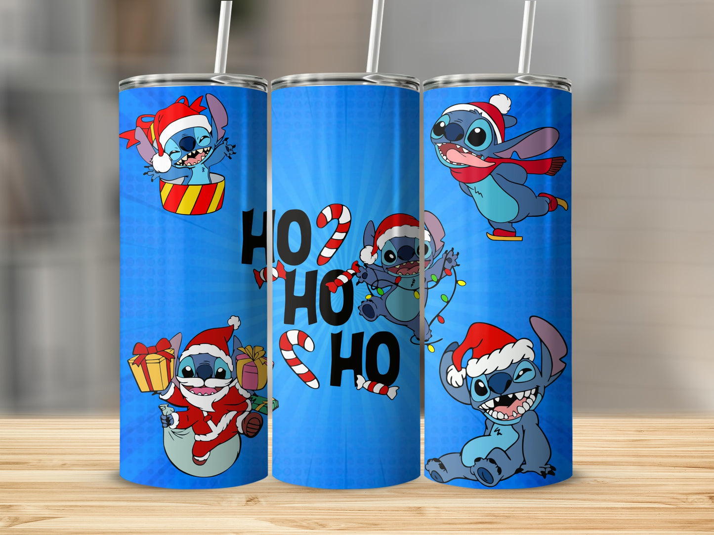 Ho Ho Ho Cute Santa Character Tumbler Cup