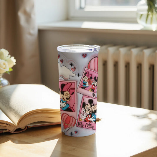 Be Mine Tumbler with Cute Cartoons for Gifting