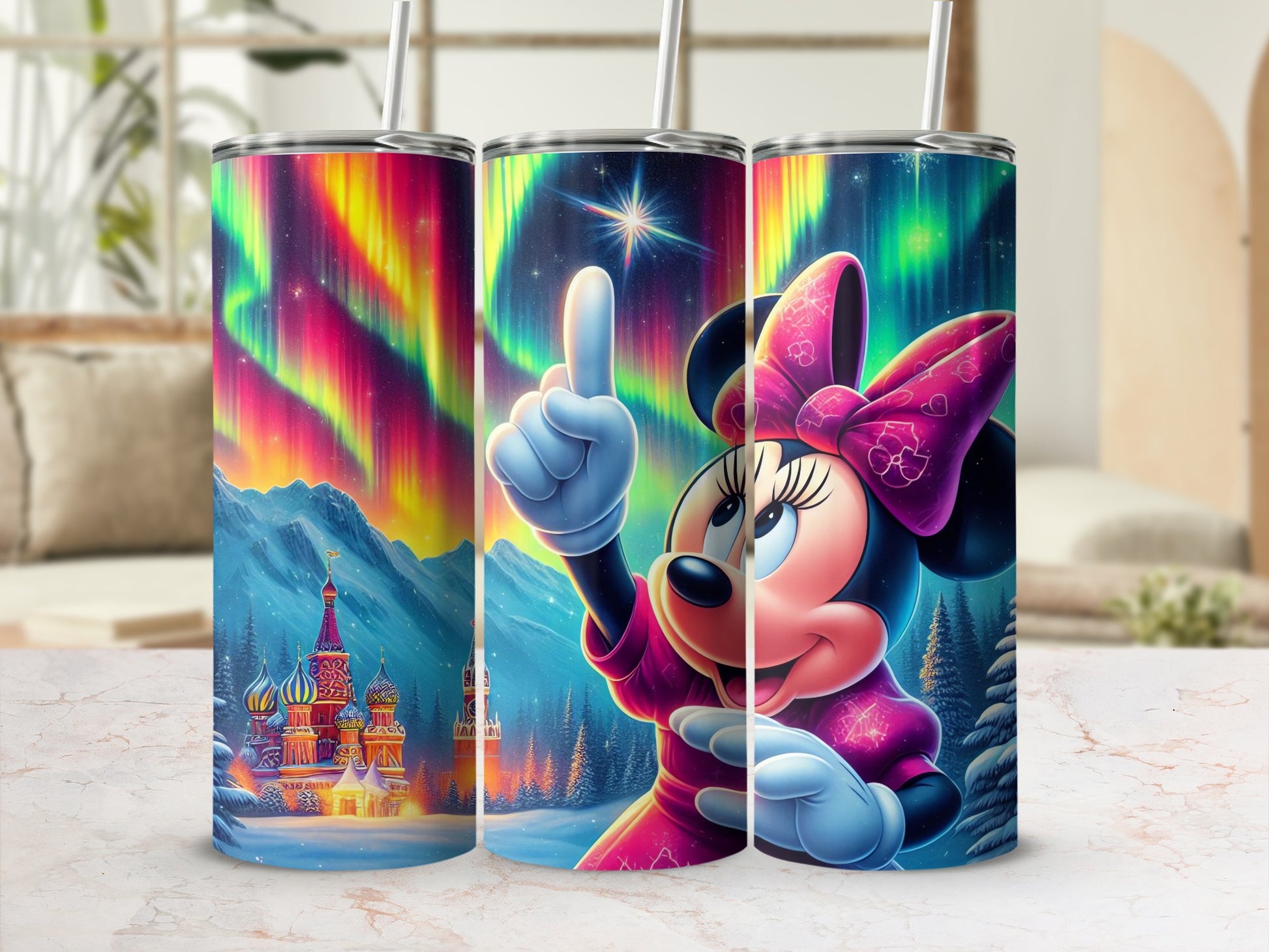 Northern Lights Minnie Mouse Tumbler for Disney Fans