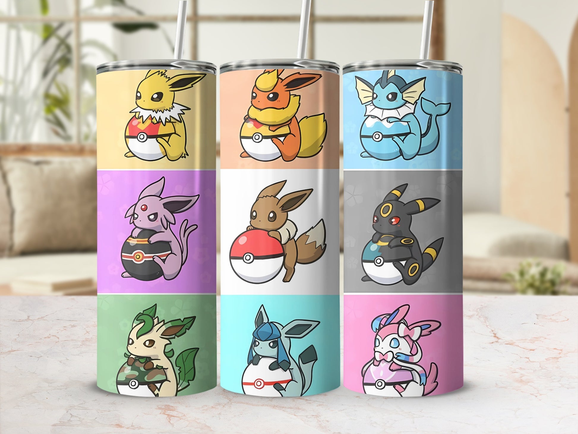 Adorable Pokemon Themed Character Tumblers Collection