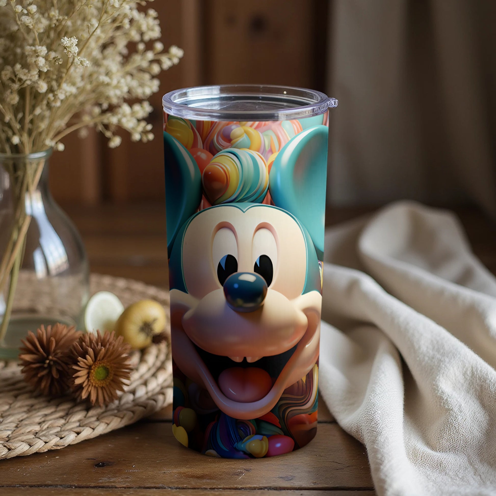 Colorful Playful Cartoon Character Tumbler Product