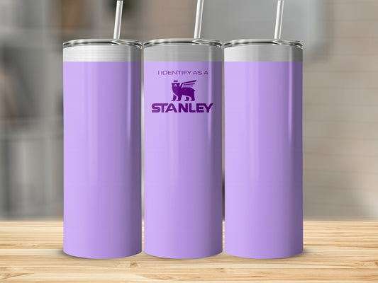 I Identify As A Stanley Light Purple Tumbler Product