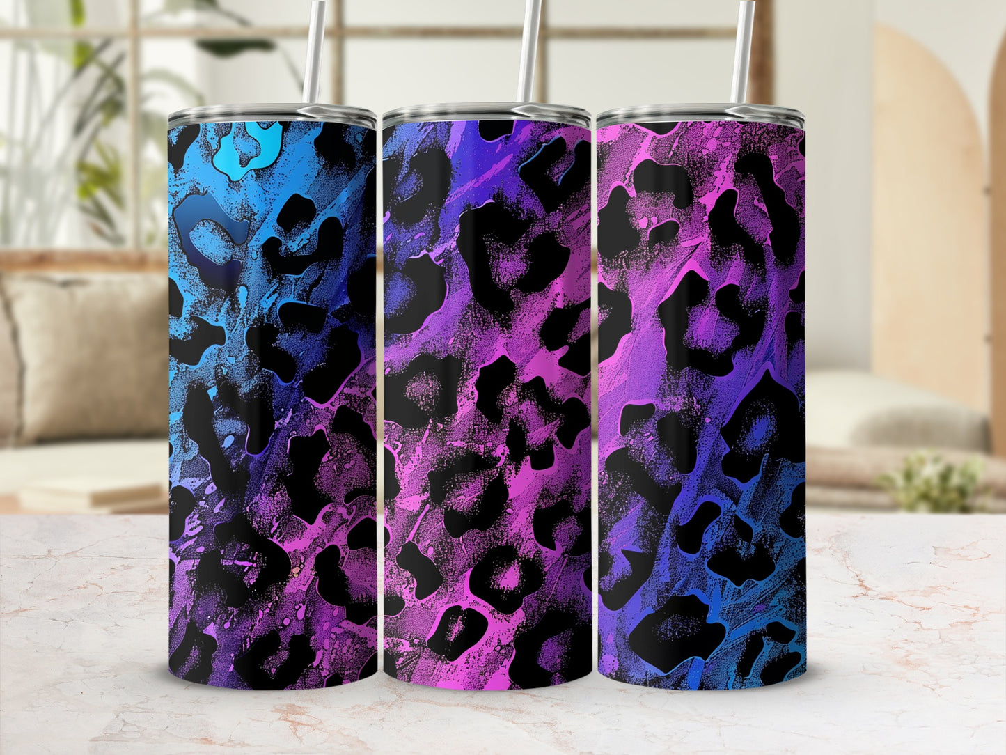 Vibrant Animal Print Insulated Tumbler Cup Product
