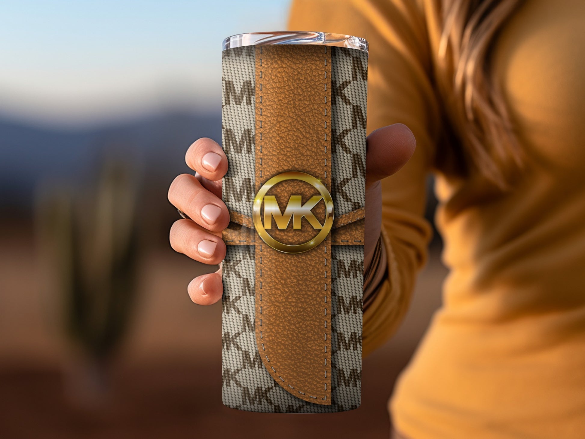 Stylish Insulated Tumbler with Monogram Design