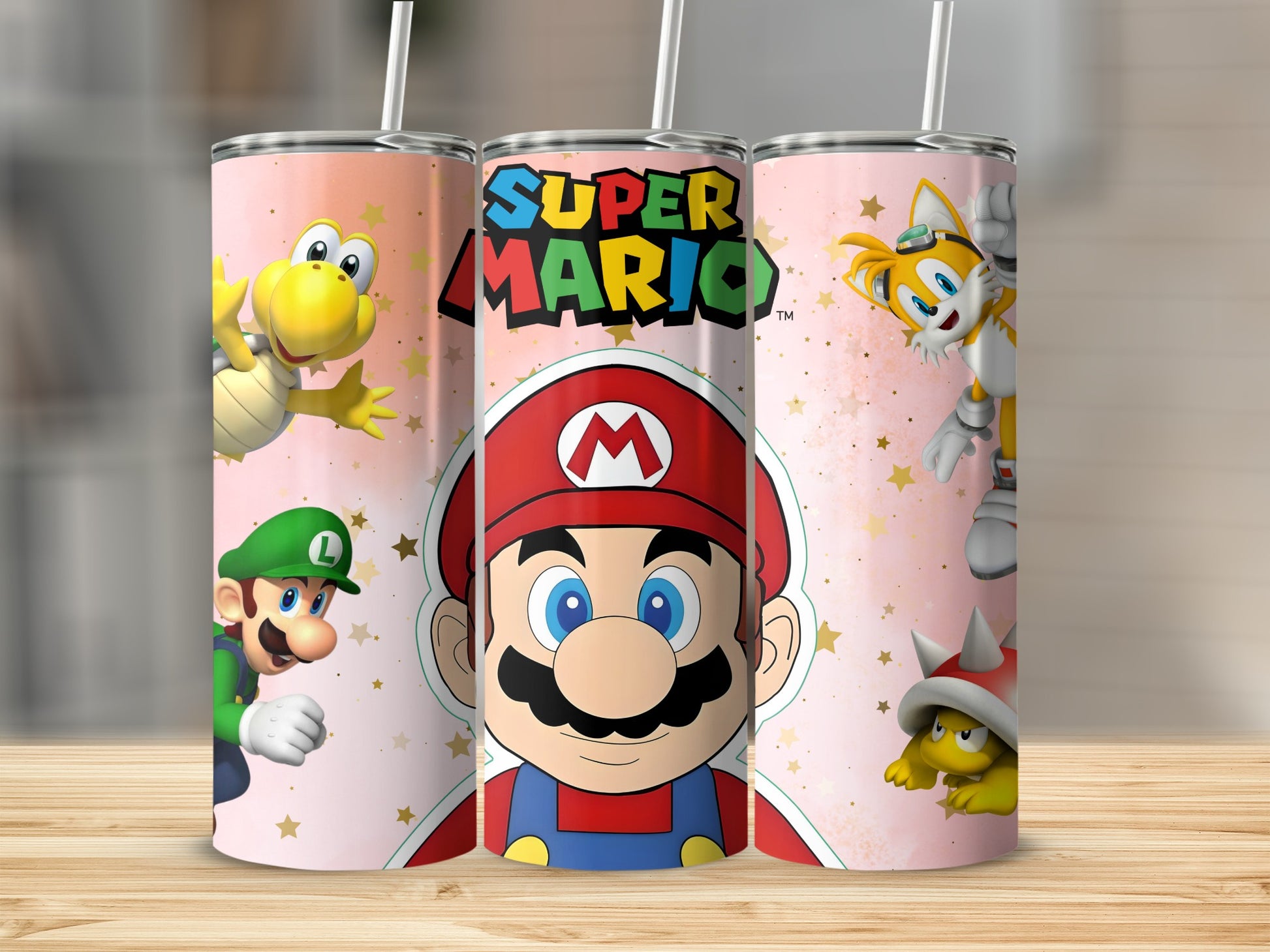 Super Mario Characters Print Tumbler Product
