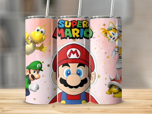Super Mario Characters Print Tumbler Product