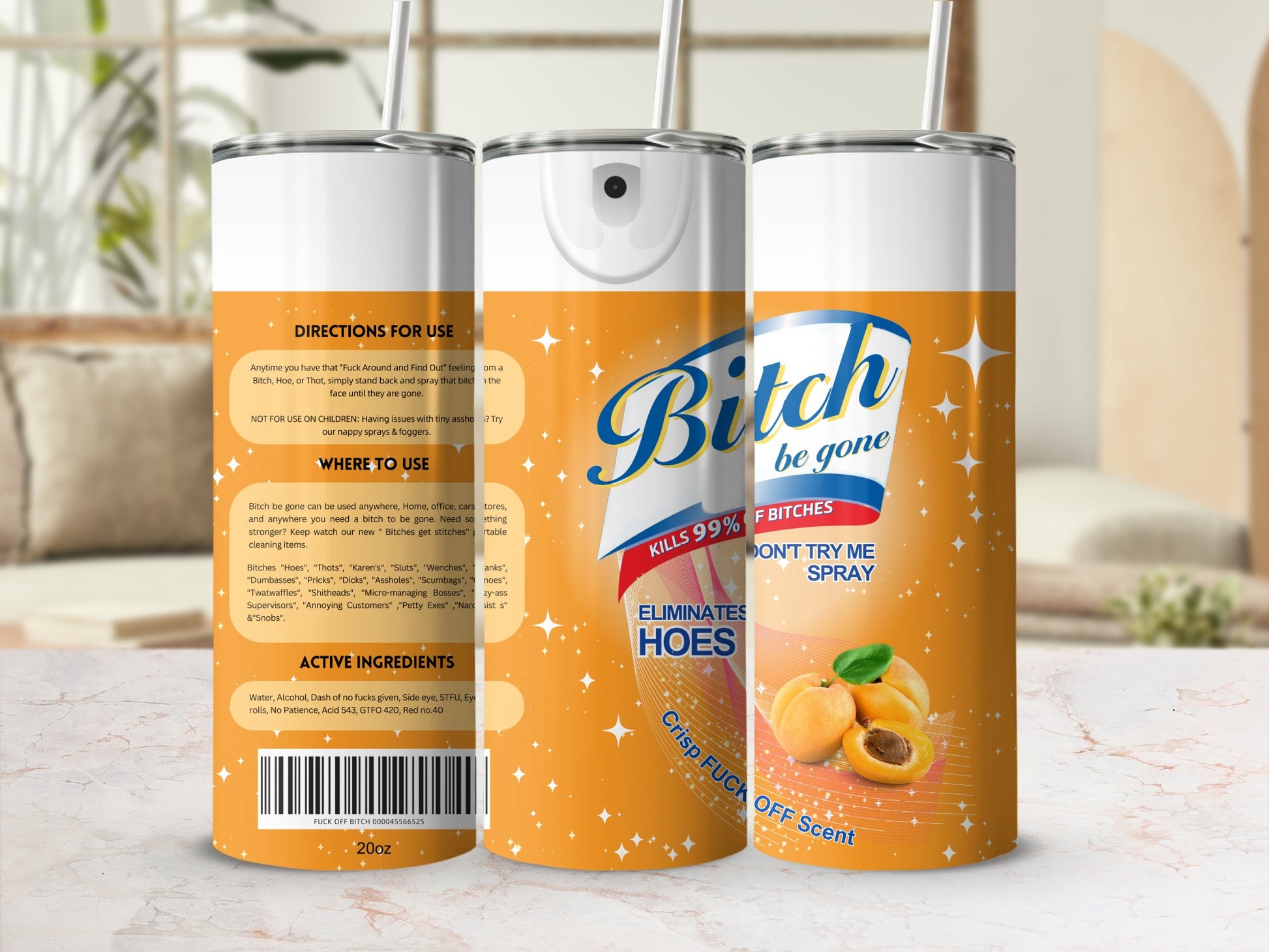 Bitch be gone Don't Try Me Spray Crisp FU Scent Spray