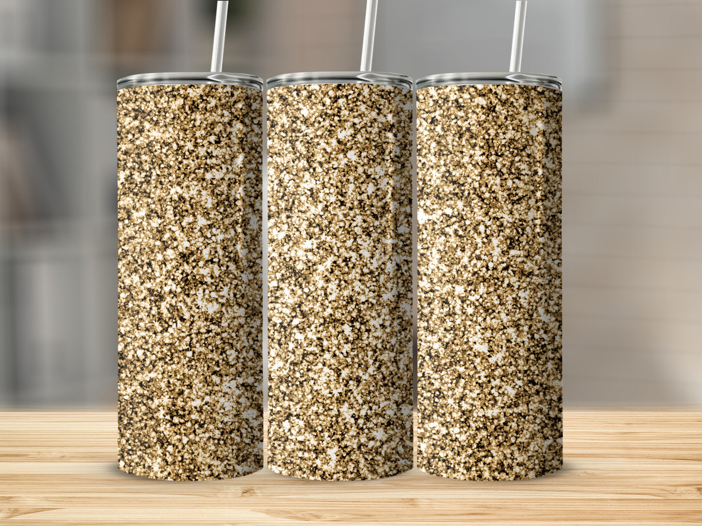 Sparkling Glitter Design Insulated Tumbler Product
