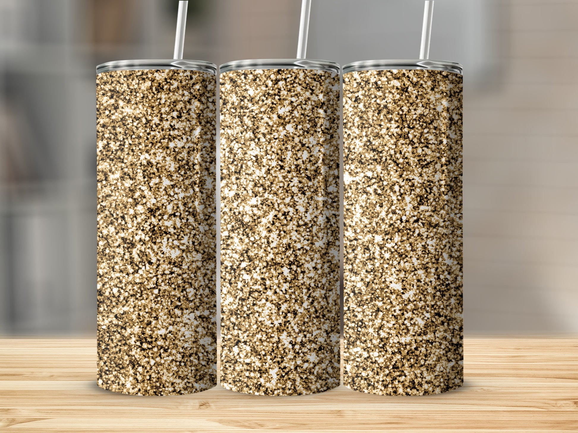 Sparkling Glitter Design Insulated Tumbler Product