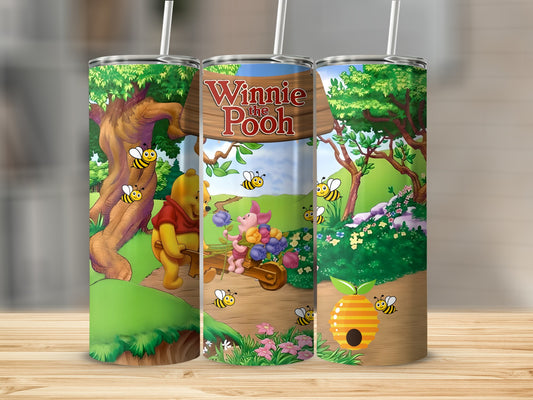 Winnie the Pooh and Piglet Scenic Tumbler