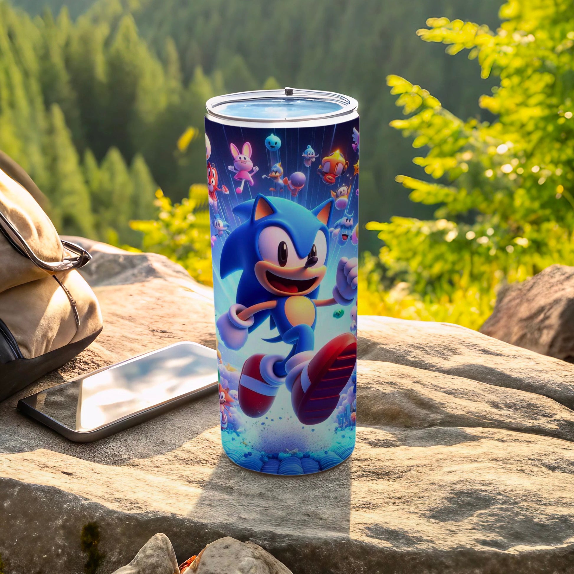 Sonic the Hedgehog Themed Tumbler for Fans
