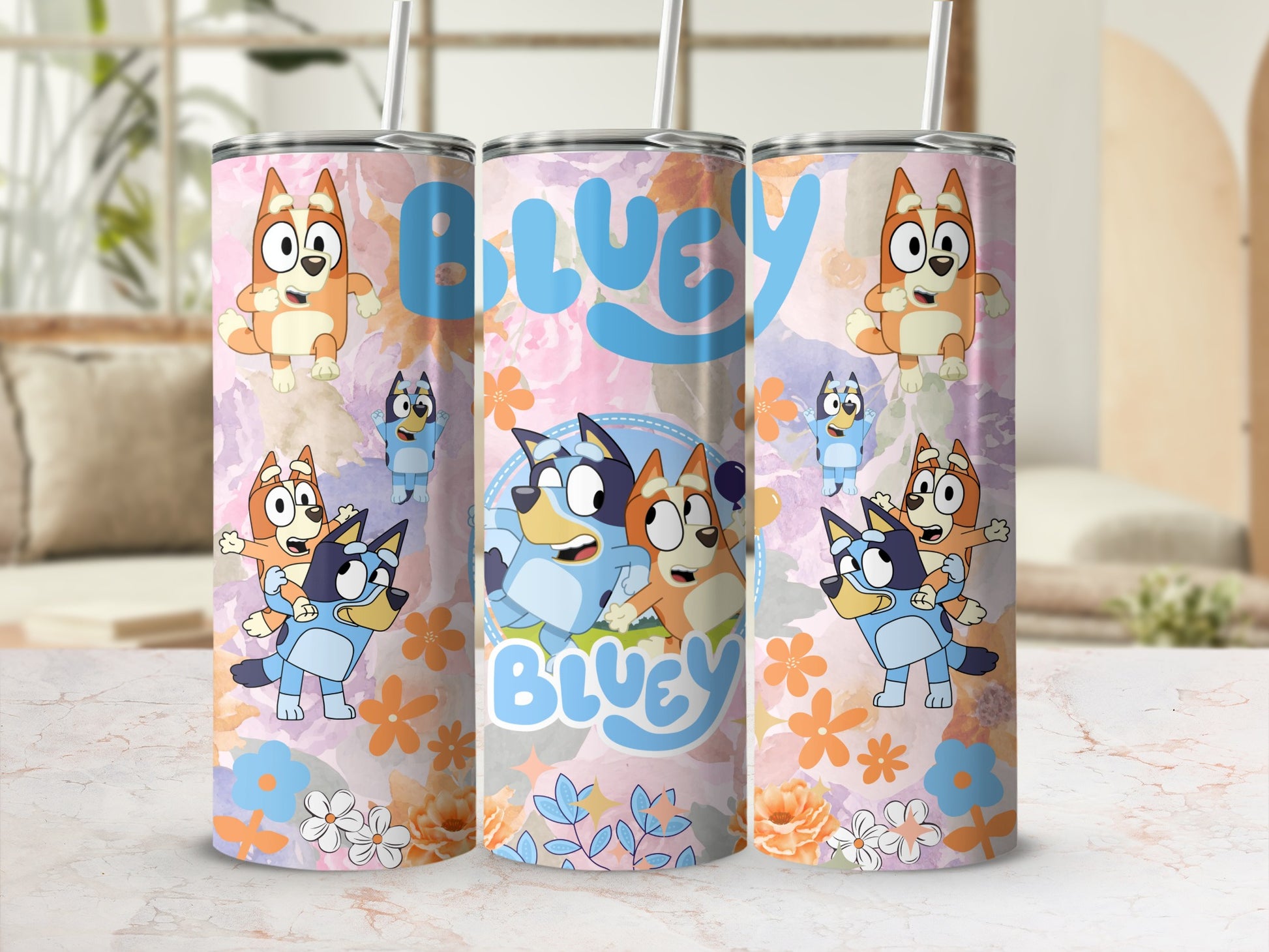 Bluey and Friends Design Stainless Steel Tumbler