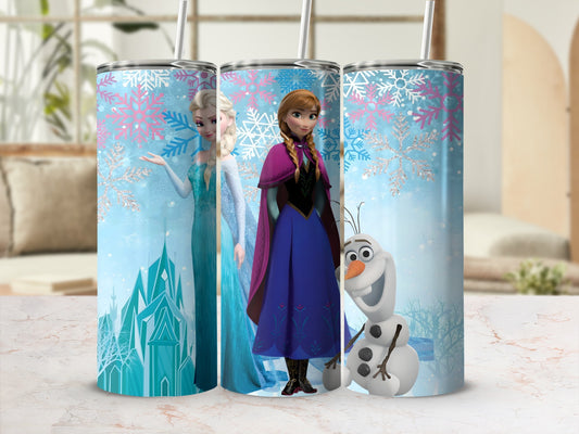 Disney Frozen Elsa Anna Olaf Insulated Tumbler Cup