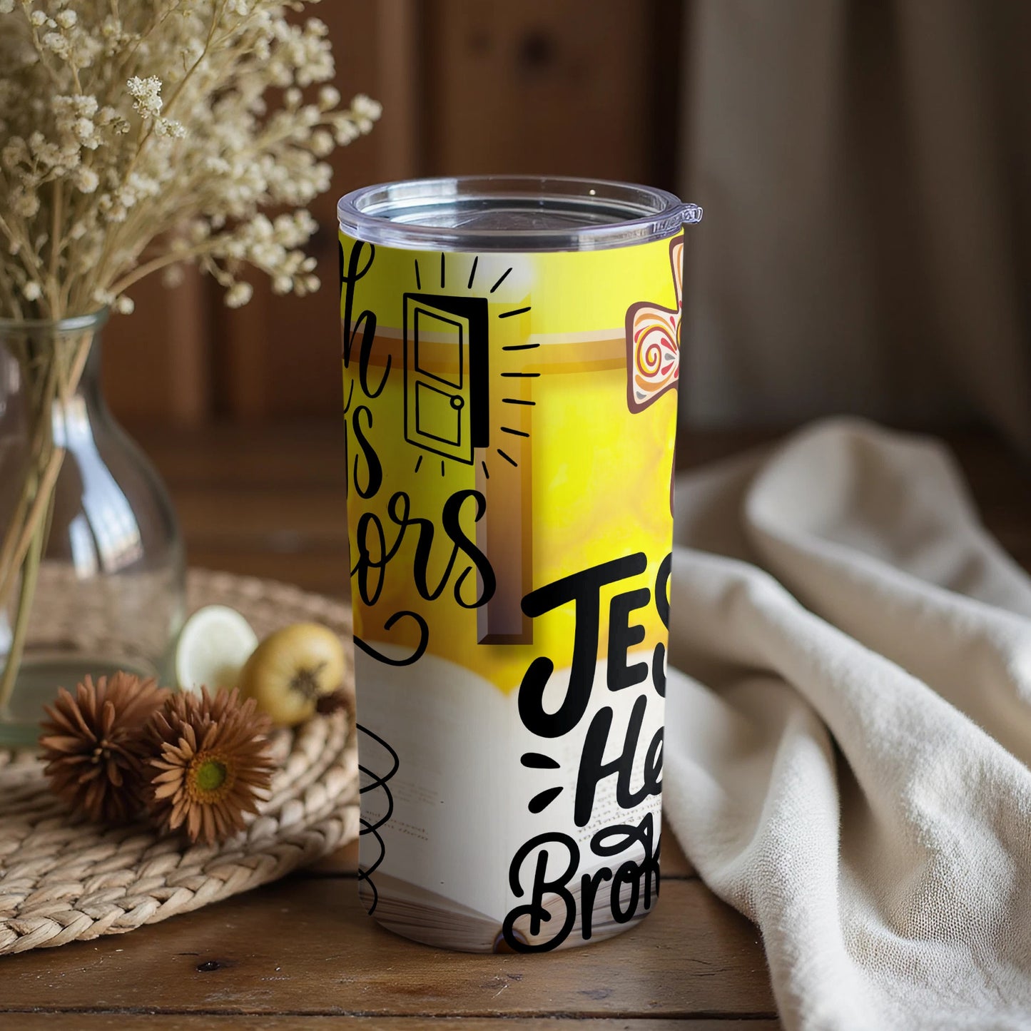 Jesus Here Broke the Chains Tumbler