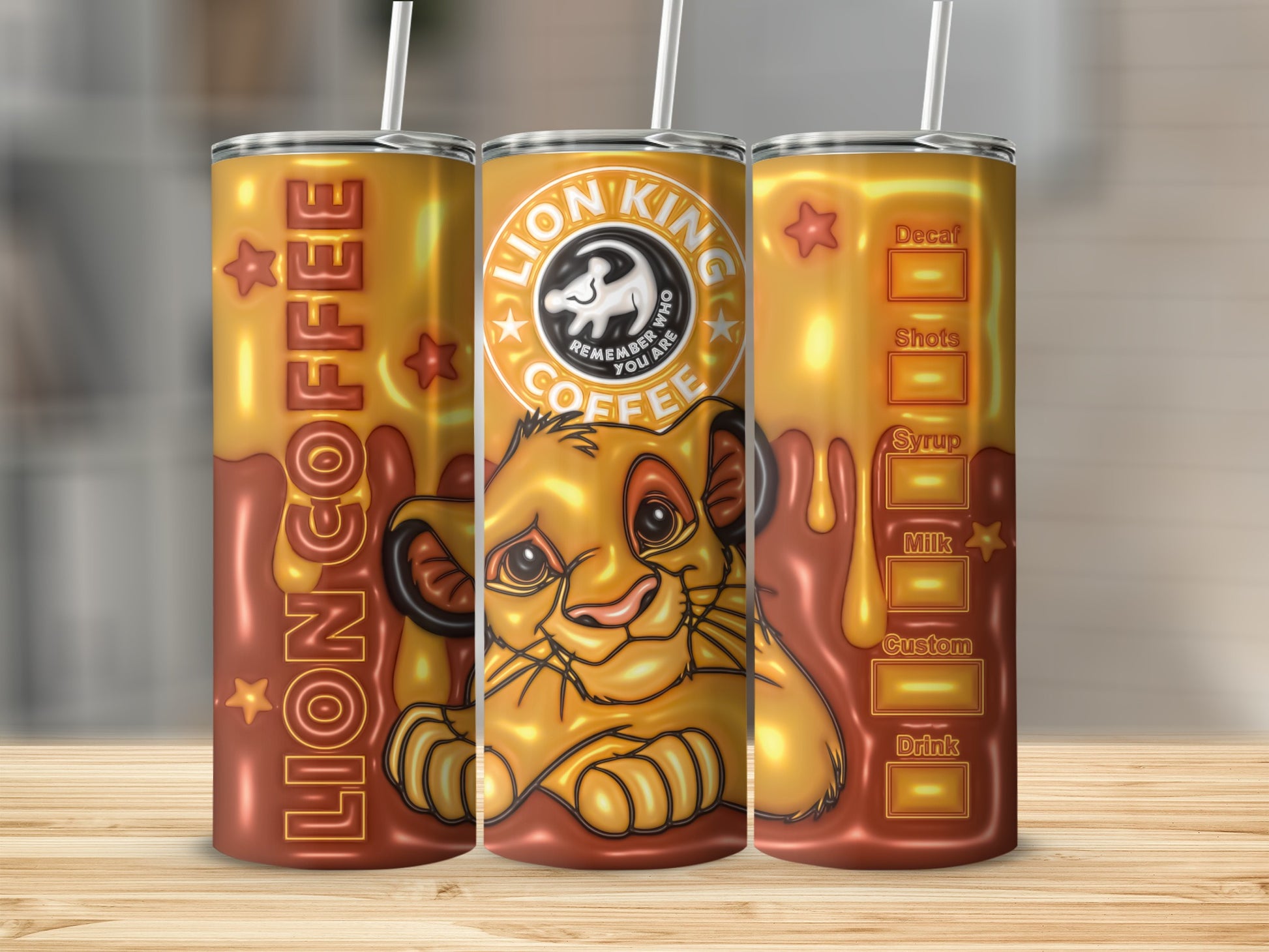 Lion King Coffee Customizable Stainless Steel Tumbler