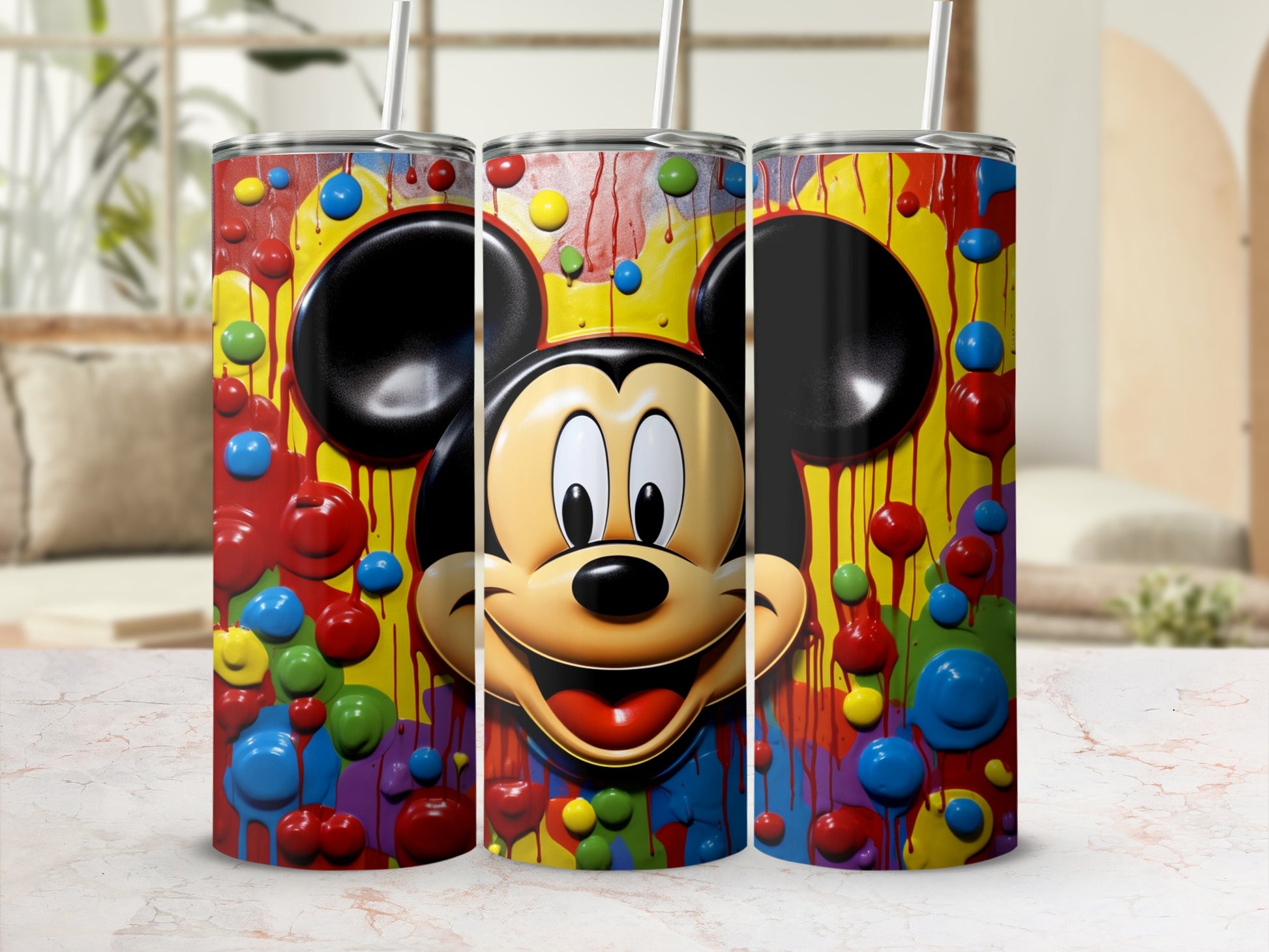 Colorful Cartoon Character Design Vibrant Tumbler