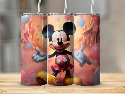 Colorful Mickey Mouse Design Tall Tumbler Cup