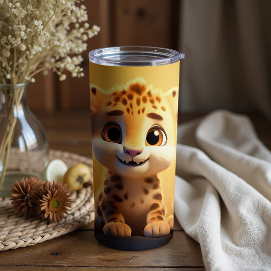 Cute Cartoon Leopard Design Insulated Tumbler Product