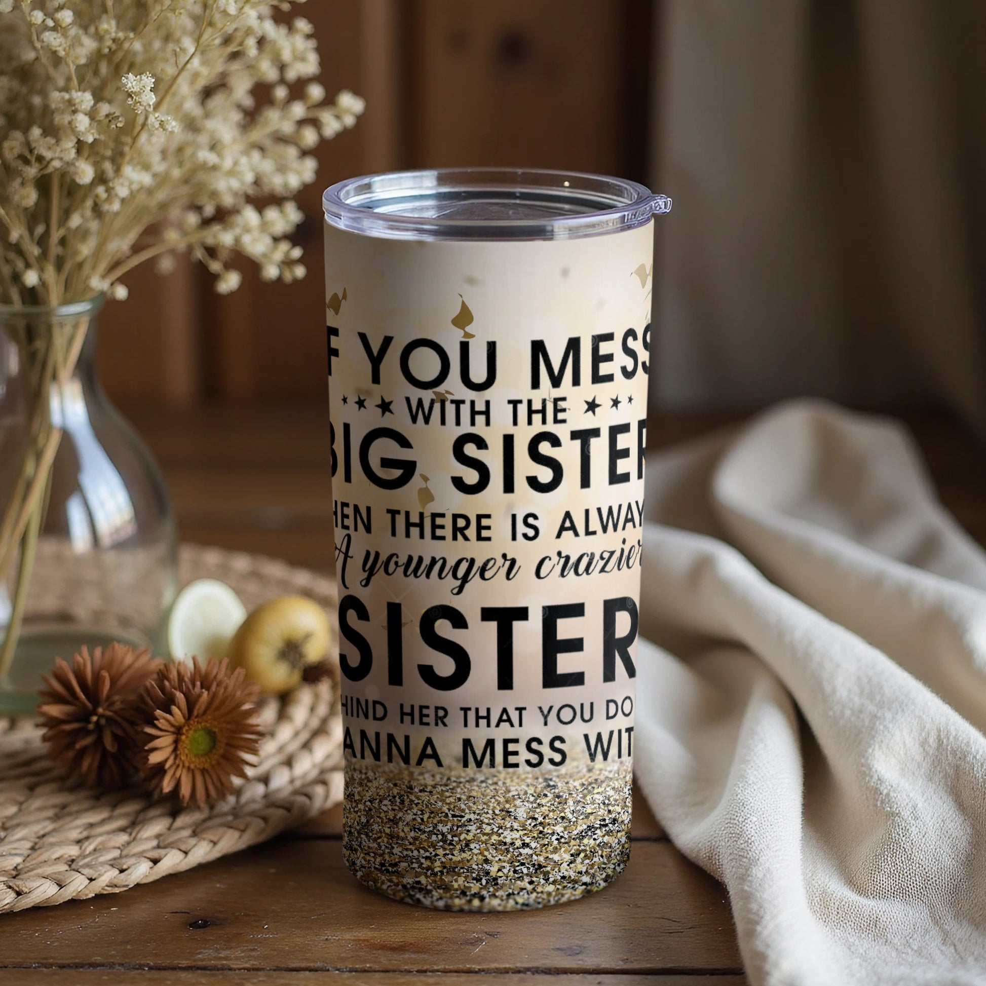 Big Sister Little Sister Poem Insulated Tumbler