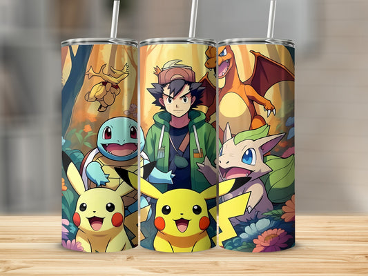 Vibrant Pokemon Character Design Tumbler Product