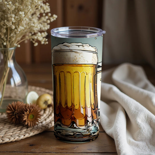 Frosty Beer Mug Designed 20oz Tumbler Cup