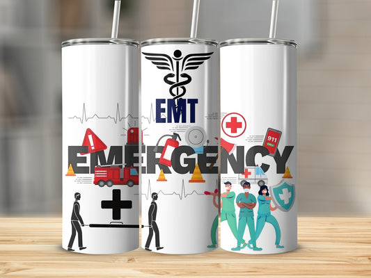 EMT Emergency Themed Design Medical Staff Tumblers