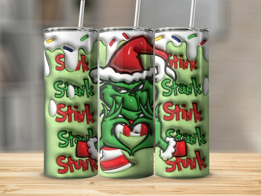Grinch Stink Stank Stunk Christmas Stainless Steel Tumbler