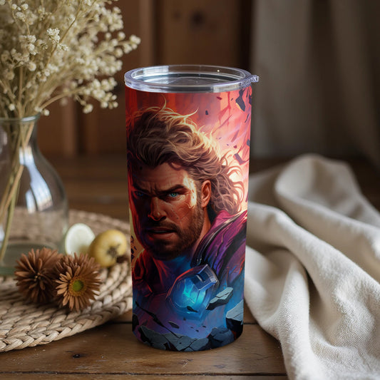 Superhero Themed Insulated Travel Tumbler Product
