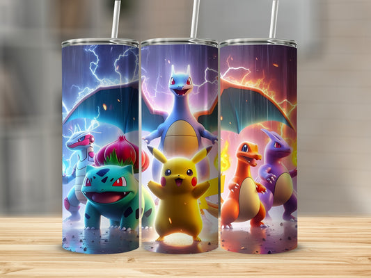 Vibrant Battle Scene Tumbler Ideal Gift for Fans