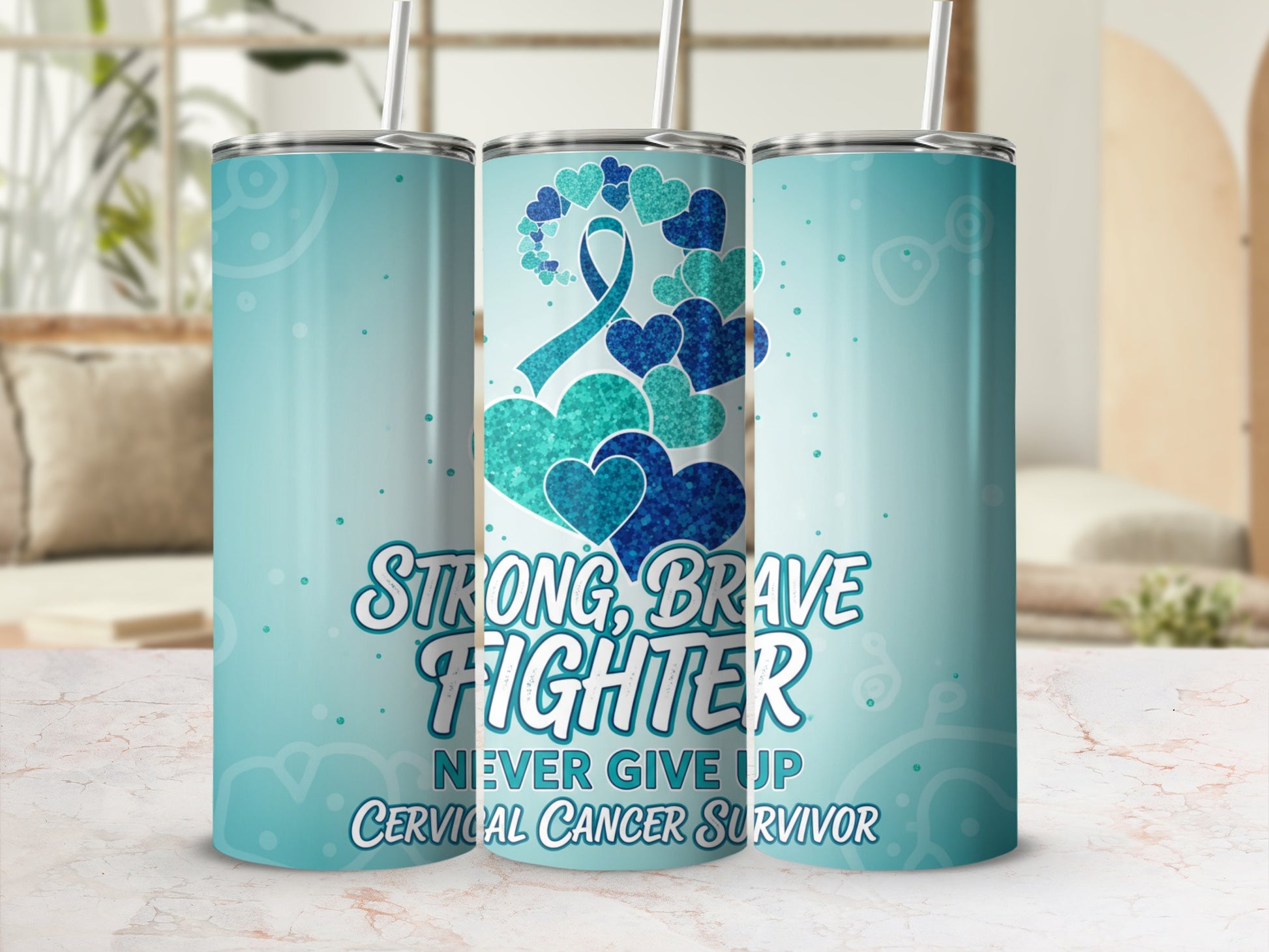 Strong Brave Fighter Never Give Up Cervical Cancer