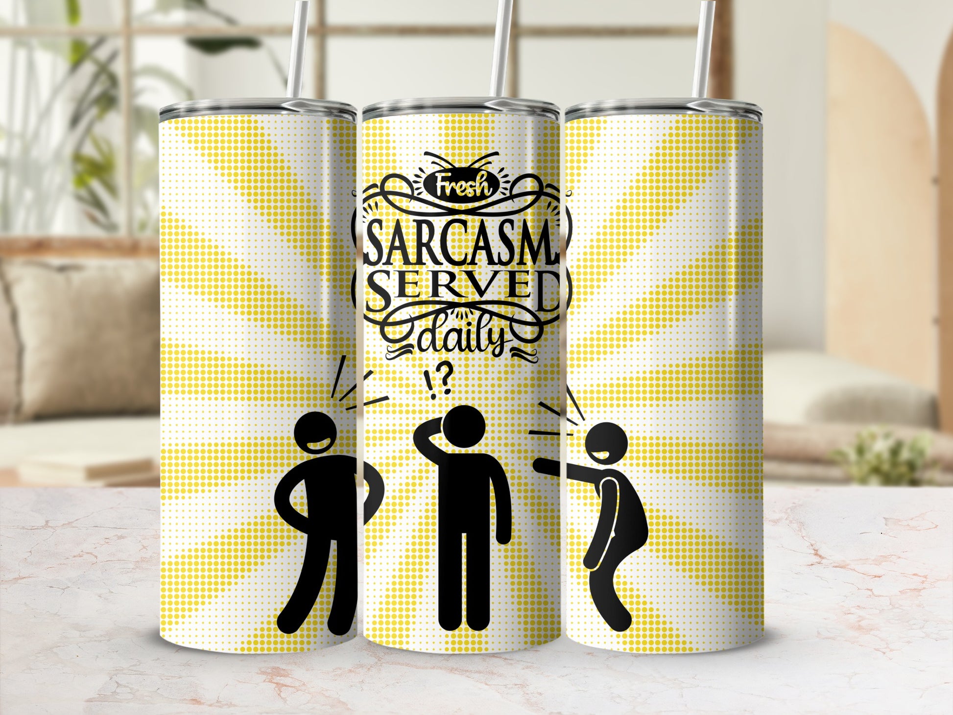 Fresh Sarcasm Served Daily Humorous Tumbler Cup