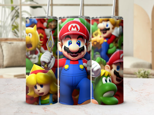Colorful Super Mario Characters Design Tumblers