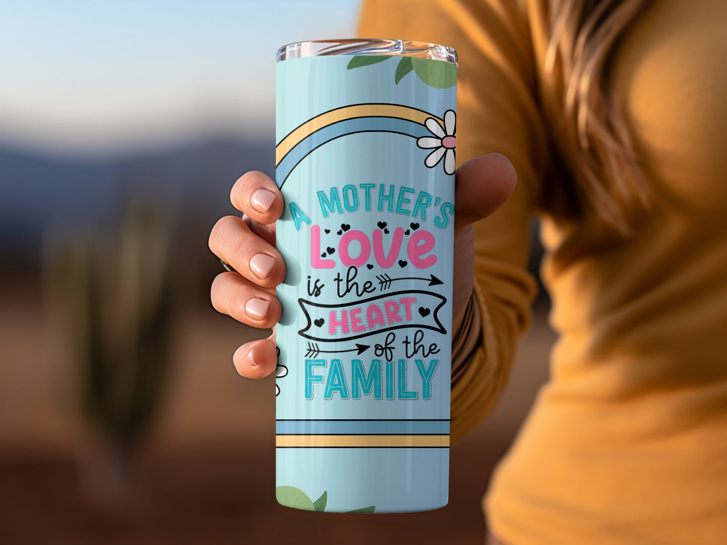 A Mother's Love Is the Heart of the Family Tumbler