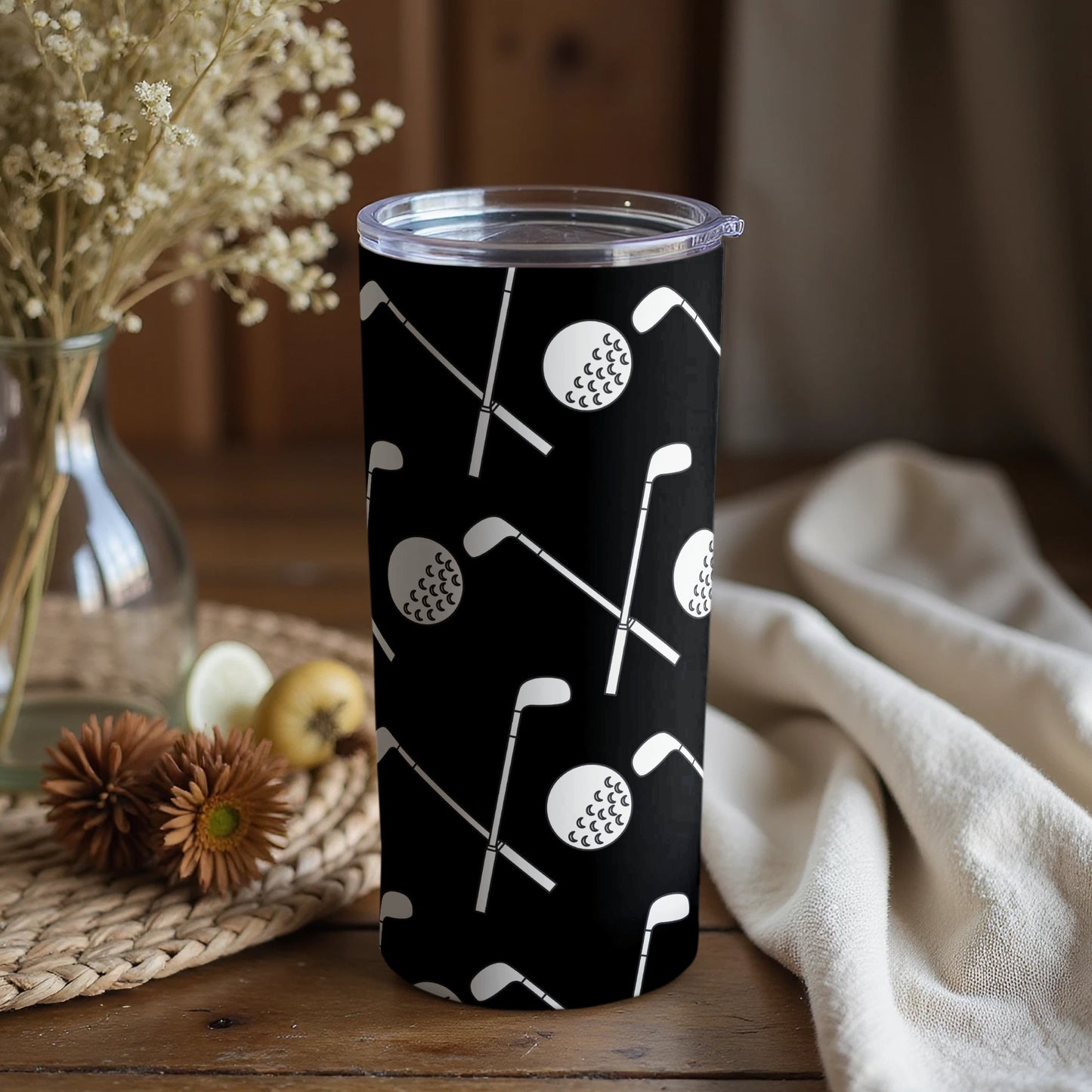 Golf Themed Double Walled Insulated Tumbler