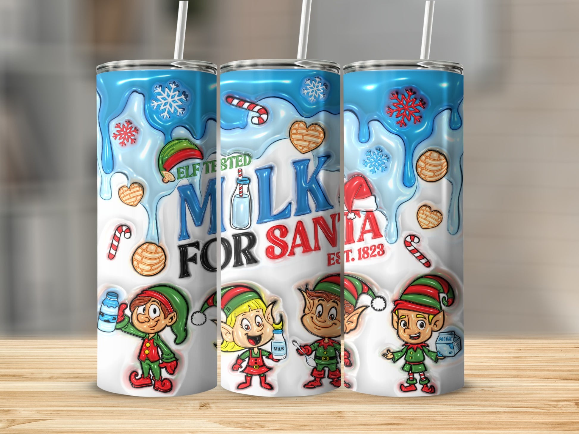 Elf Tested Milk For Santa Christmas Theme Tumbler
