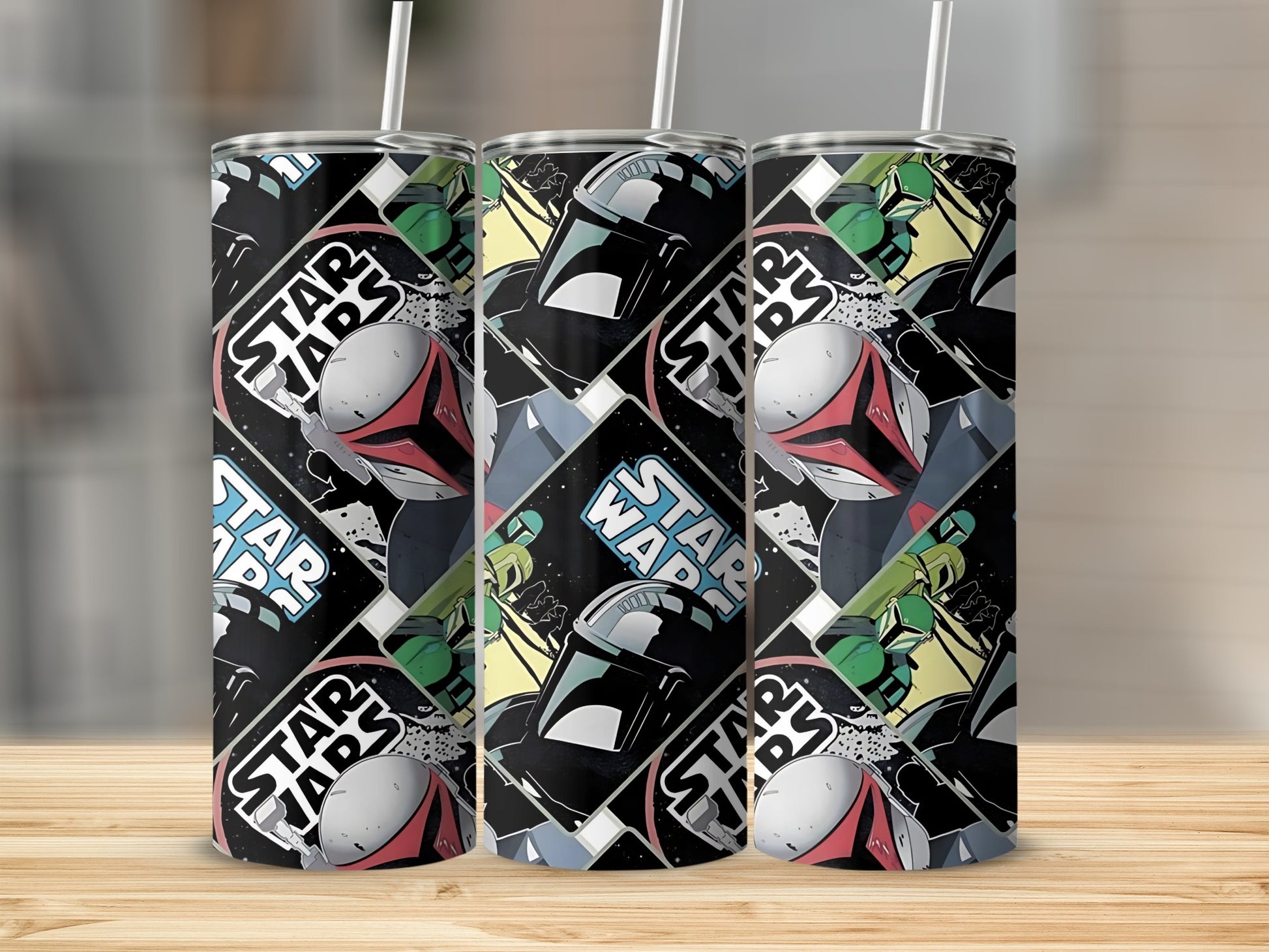 Star Wars Boba Fett Mandalorian Helmet Pattern product type