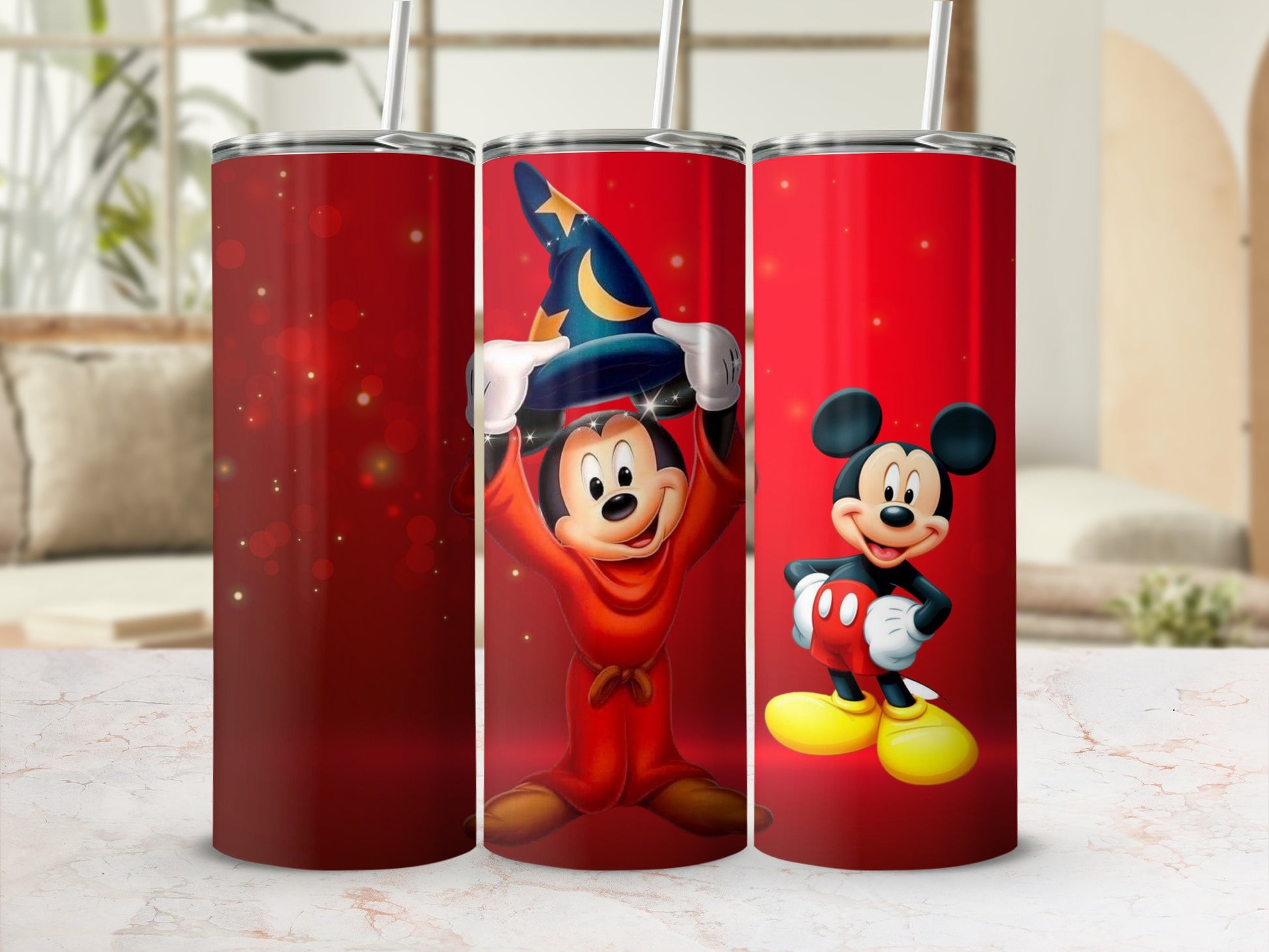 Mickey Mouse Tumbler with Sorcerer Design