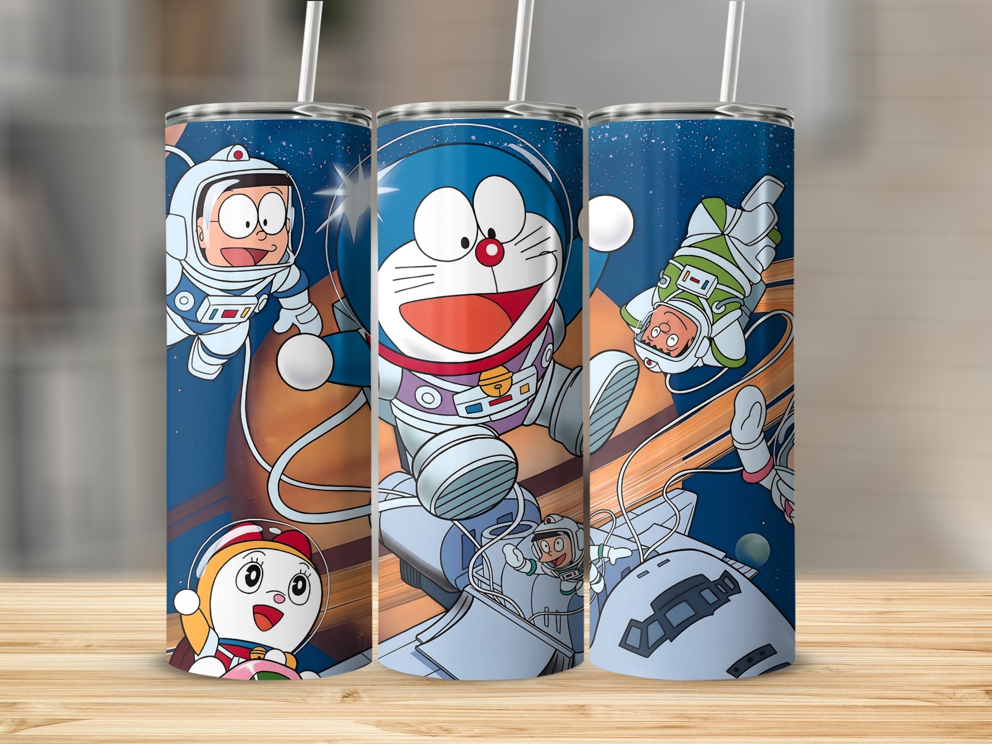 Doraemon Space Adventure Design Tumbler Set