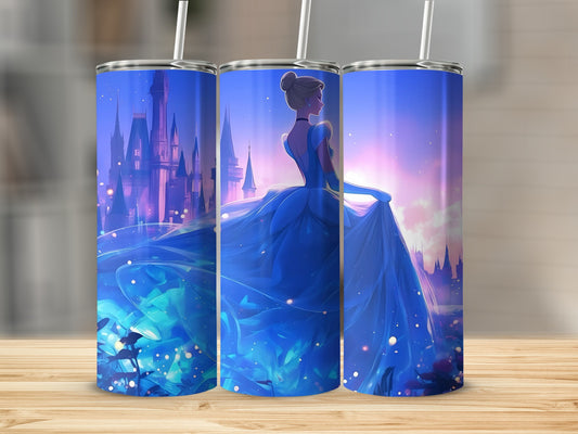 Enchanting Princess Castle Scene Insulated Tumbler Cup