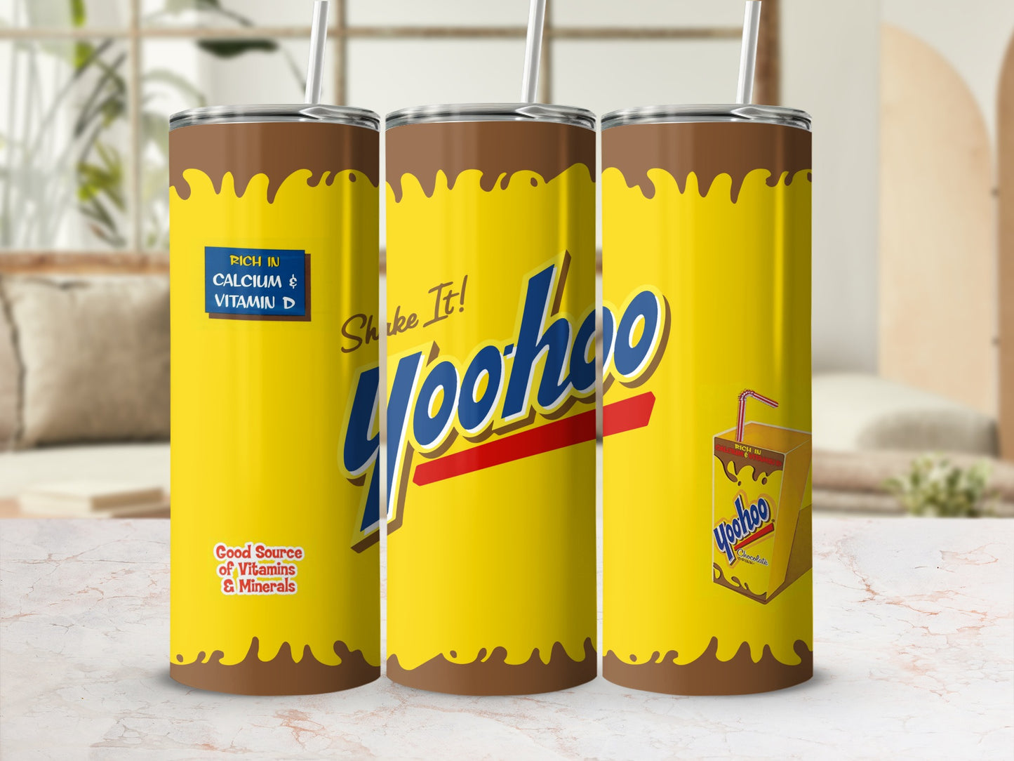Yoohoo Chocolate Drink Rich In Calcium & Vitamin D tumbler