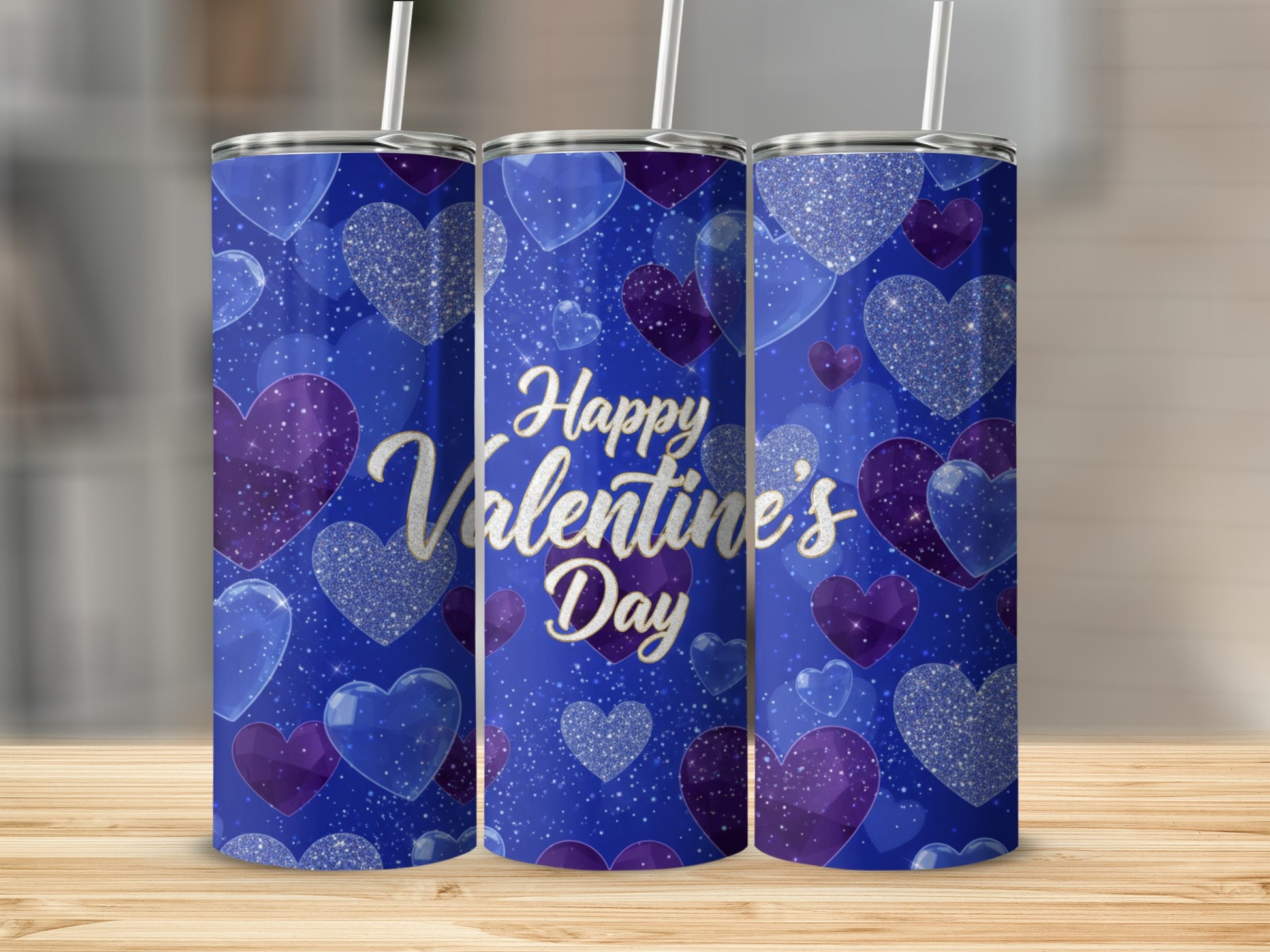 Happy Valentine's Day Hearts Tumbler 20oz