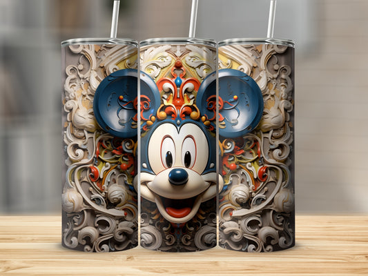 Detailed Mickey Mouse Face Design Tumblers