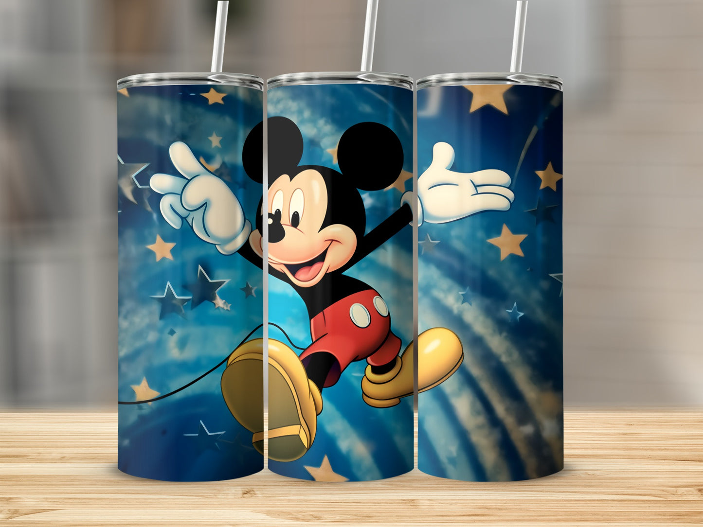 Mickey Mouse Starry Night Design Tumbler
