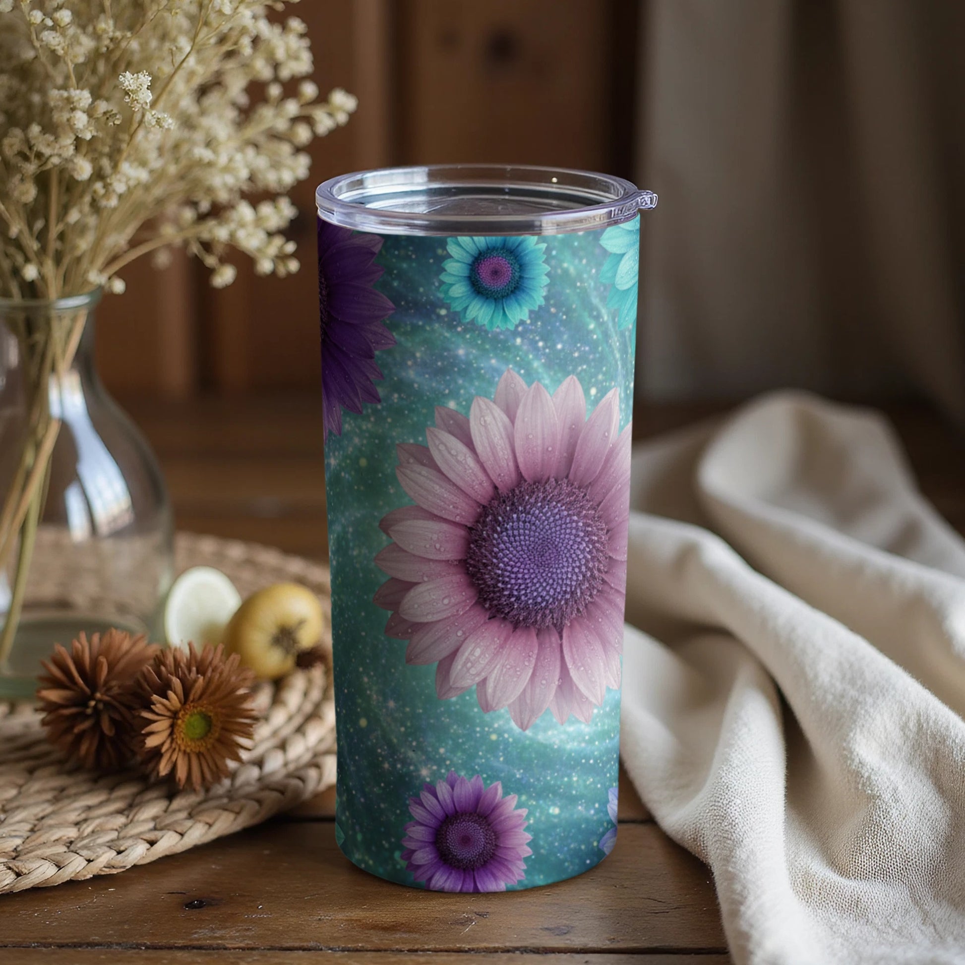 Colorful Floral Pattern Tumbler for Everyday Use