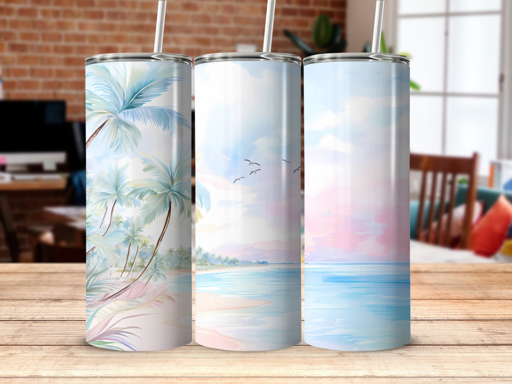 Tropical Beach Palm Trees Ocean Birds Pastel Scene product type
Beach
Tropical
Palm Trees
Ocean
Sky
Birds
Pastel
Watercolor
Serene
Summer
Vacation
Island
Paradise
Seascape
Nature
Coastal
Horizon
Tranquil
Aesthetic
Tumbler