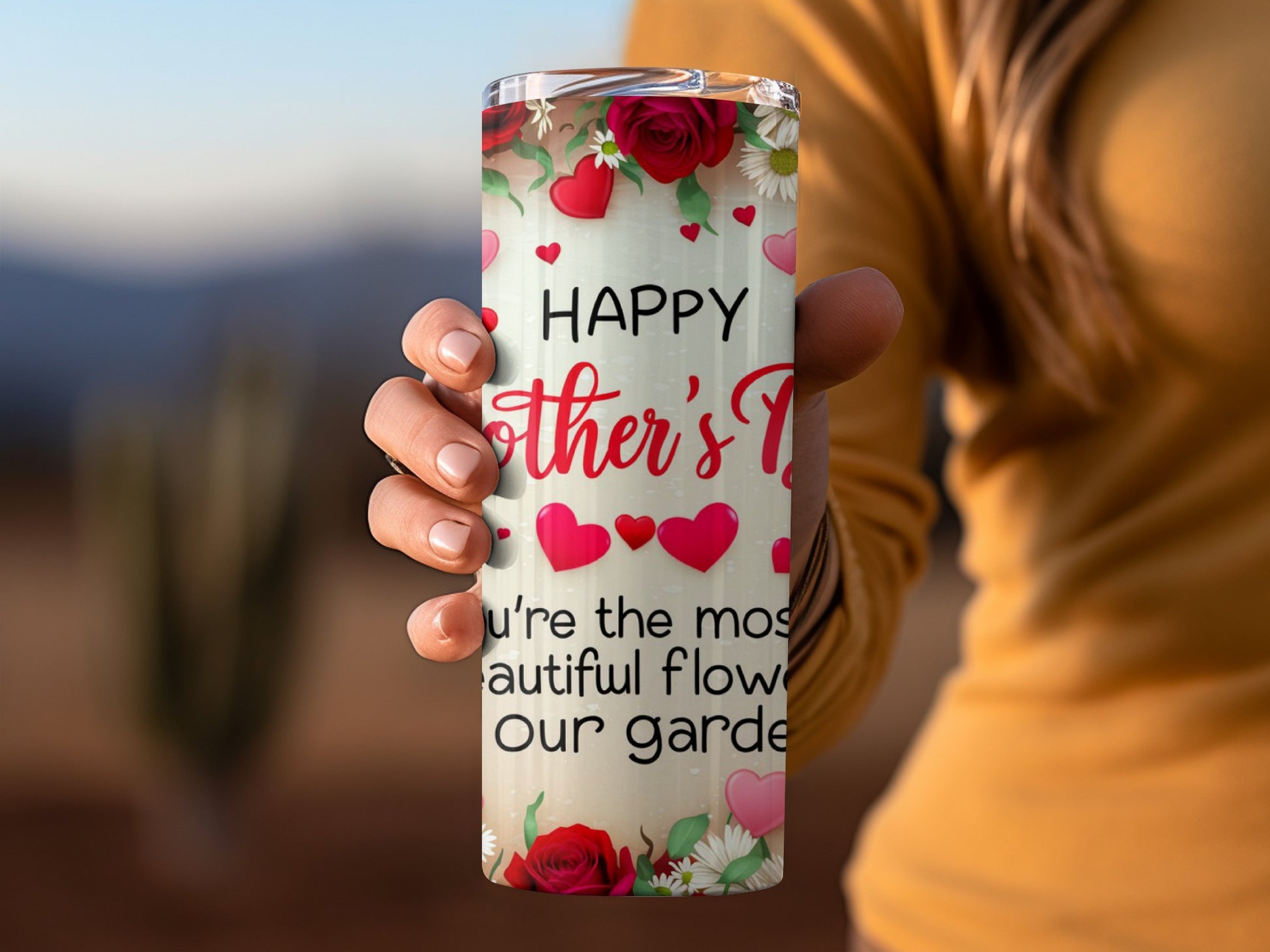 Happy Mother's Day Beautiful Flower Garden Tumbler