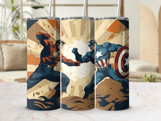 Superhero Themed Stainless Steel Tumbler